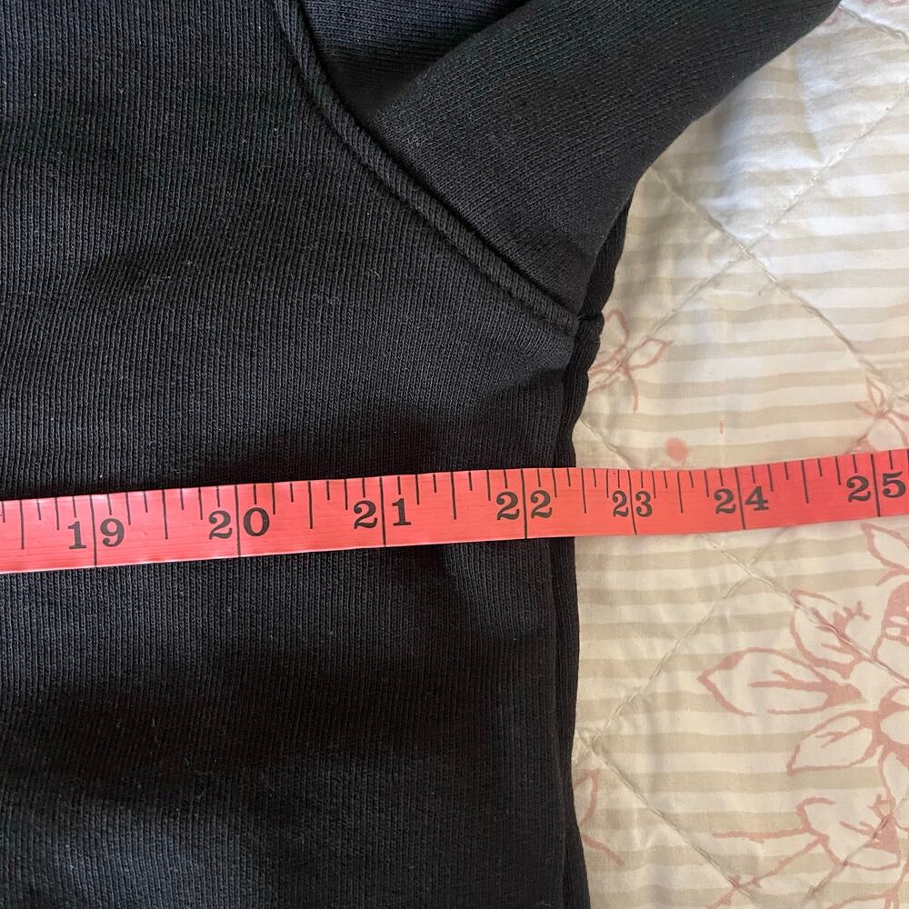 Frank & Eileen Patrick Popover Henley Black Triple Terry Large Quiet Luxury - Picture 10 of 13